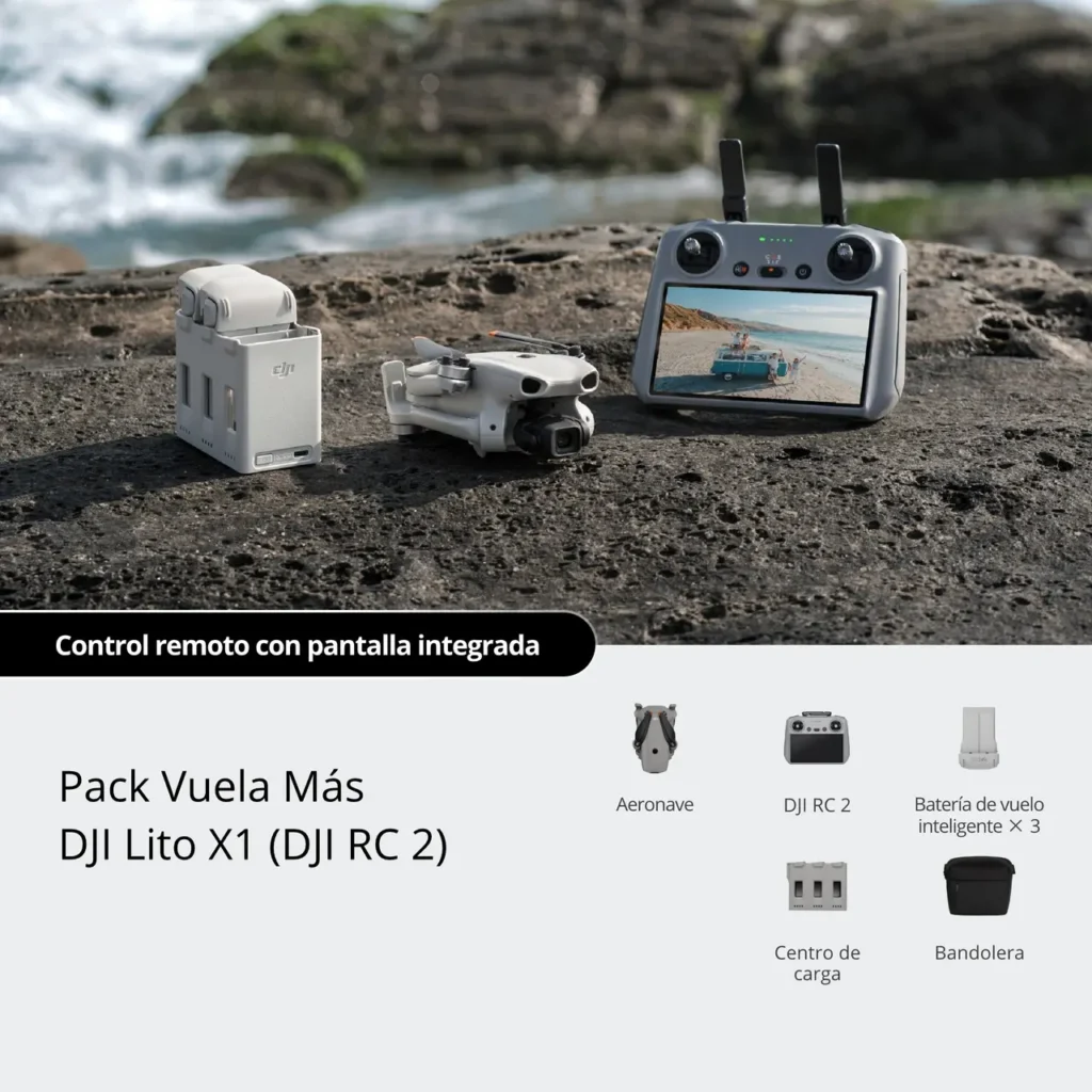 Centro De Carga DJI Lito 1 | Carga Paralela De 3 Baterías Y Transferencia De Energía