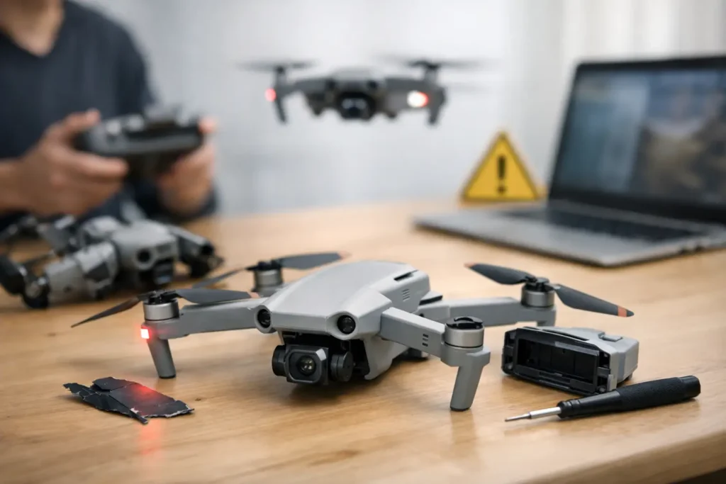 11 problemas comunes en drones DJI