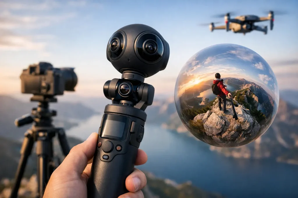 DJI Osmo 360 y fotografía esférica de cine