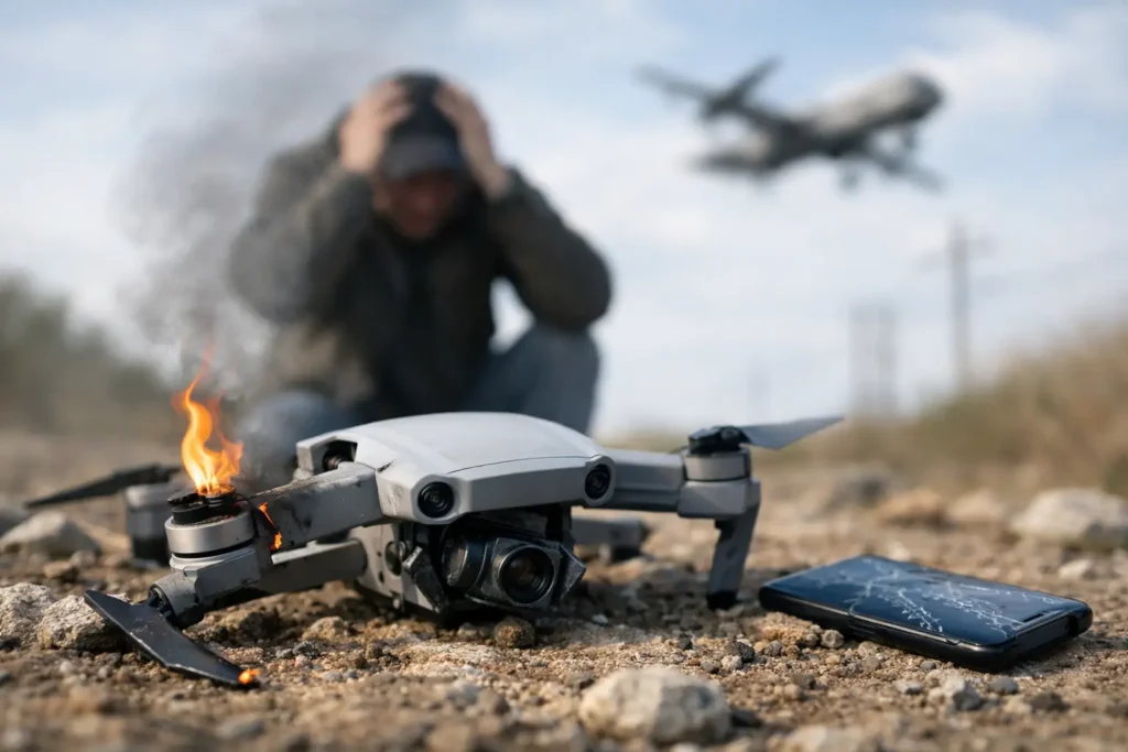 lo que no debés hacer con tu drone