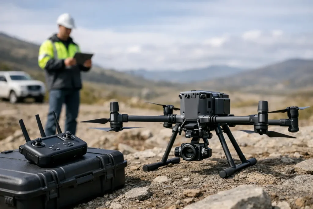 Guía técnica del DJI Matrice 4E en terreno