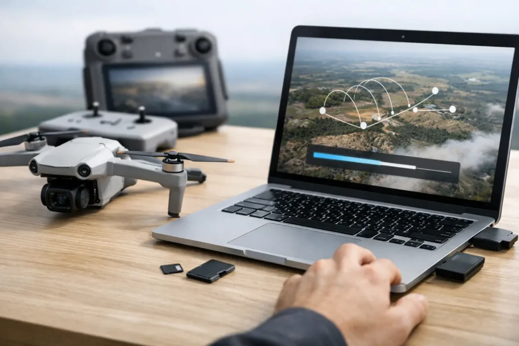 Cómo exportar vuelos DJI desde DJI Fly y Pilot 2