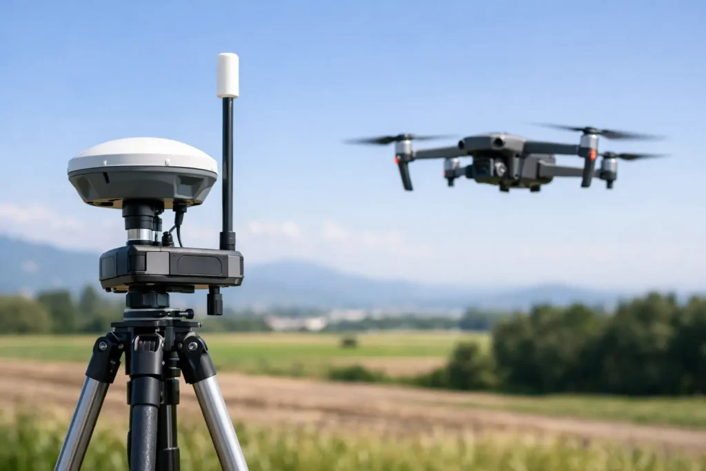 Estación RTK para drones con precisión real